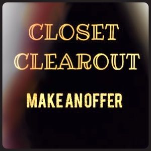 Closet clear out sale!!